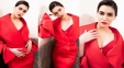 Pics: Kriti's Sensuous Elegance In Red
