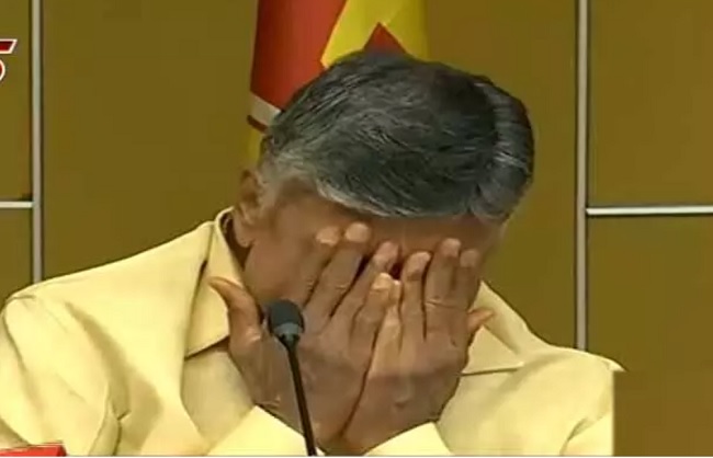 High drama, as Naidu cries before media!