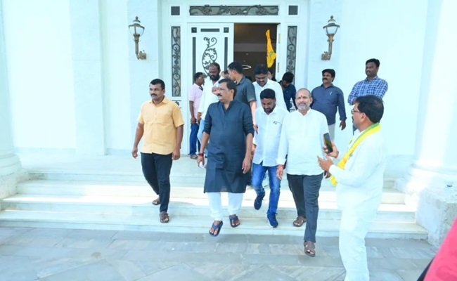 Naidu pulled up Ganta for Rushikonda visit?