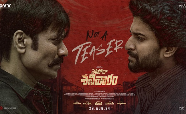 Saripodhaa Not A Teaser: Nani, Suryah's Face-off
