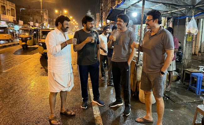 Top Stars Drinking Tea on Road Go Viral