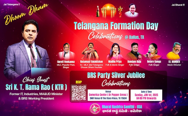 Telanagana Formation Day & BRS25: Register Now