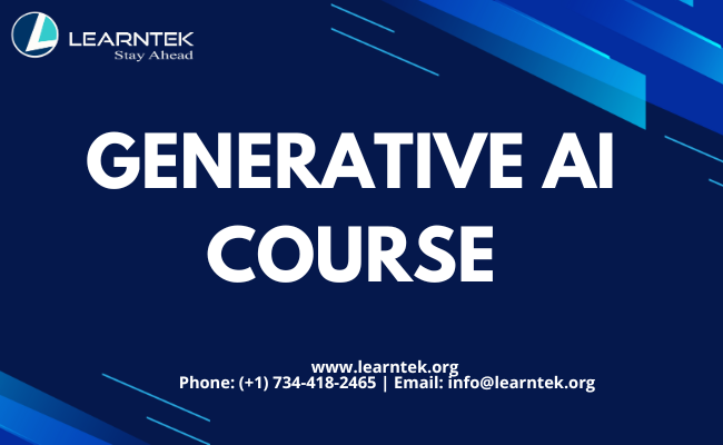 GENERATIVE AI Course Starting from Mon, April 21