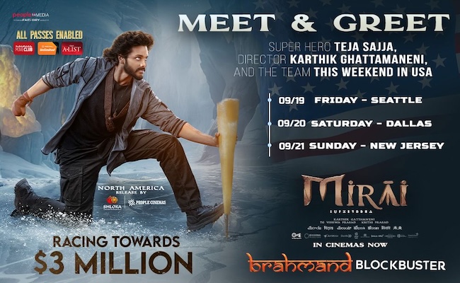 Meet & Greet Teja Sajja & Team this weekend
