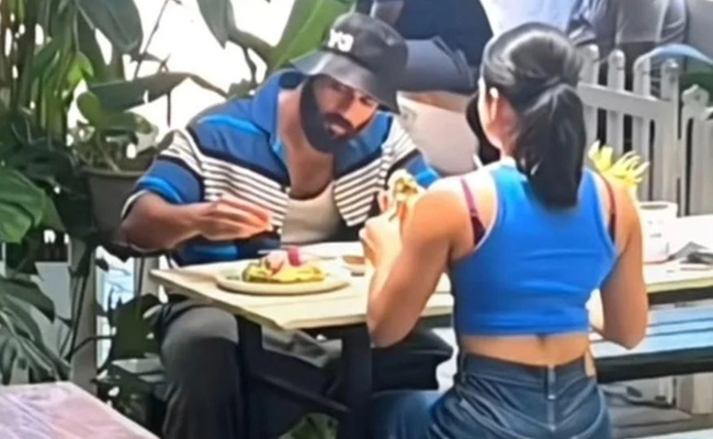 Rashmika and Vijay D papped during a lunch date