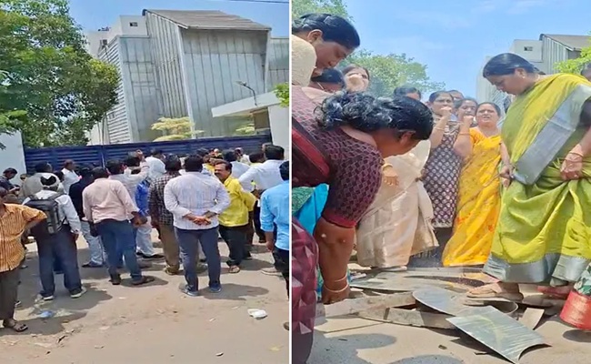 Attack On Sakshi Office: Think Before Committing Such Acts