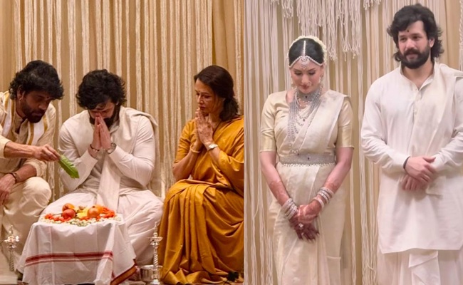 Akhil gets married to girlfriend Zainab Ravdjee