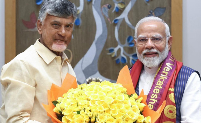 Why didn't Naidu take Pawan with him to Delhi?