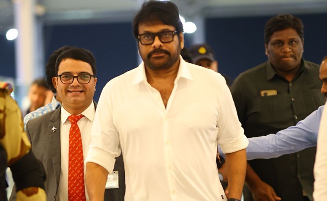Chiru Leave for Singapore to Visit Mark Shankar