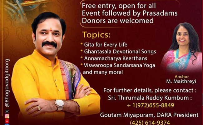 Soul-Enriching Discourse on the Bhagavad Gita in DFW