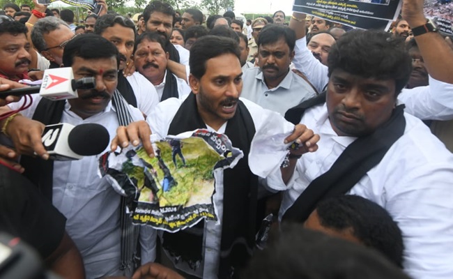 Jagan gets into action mode, creates ruckus