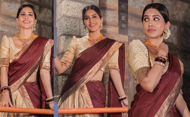 HOT: Nabha Natesh In Classic Telugu Charm