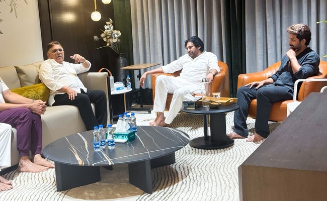 Pawan Visits Allu Family to Offer Condolences