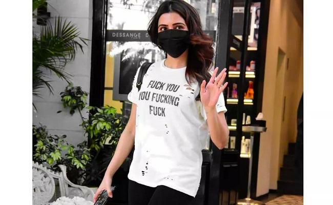 Samantha Receives Flak for F-Word T-Shirt