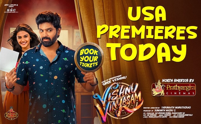 Sree Vishnu's Vishnu Vinyasam USA Premieres Today