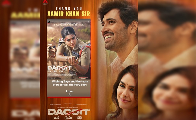 Aamir Khan Responds To Adivi Sesh's Dacoit