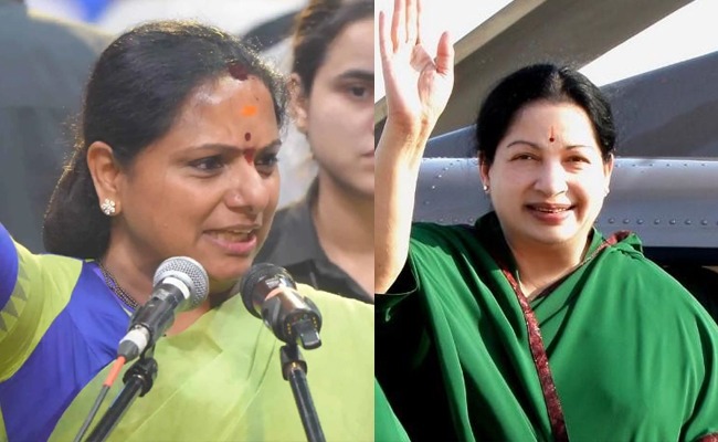 Kavitha Trying to Follow Jayalalithaa Model?