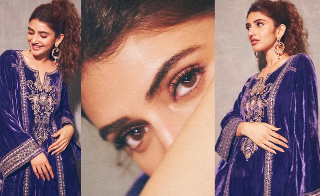 Pics: Sreeleela Stuns In Regal Peacock Blue