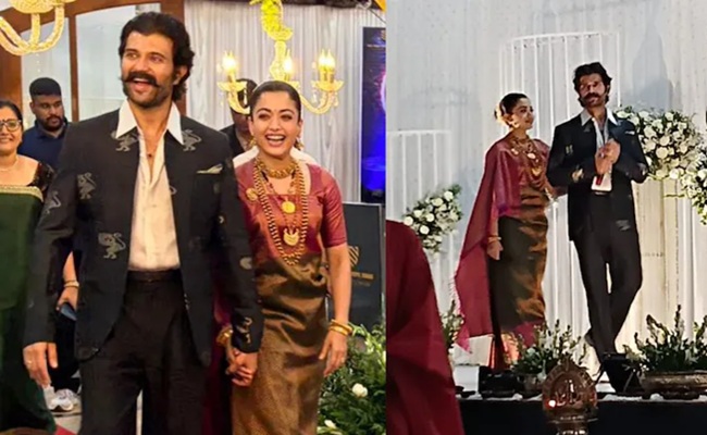 Vijay-Rashmika Shine At Kodagu Reception In Stunning Looks