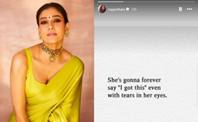 Nayanthara's cryptic message on Instagram stirs speculation about Vignesh
