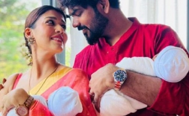 Nayanthara finally reveals full names of her twin sons