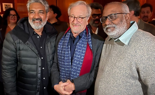 'I just met God': Rajamouli after meeting Spielberg