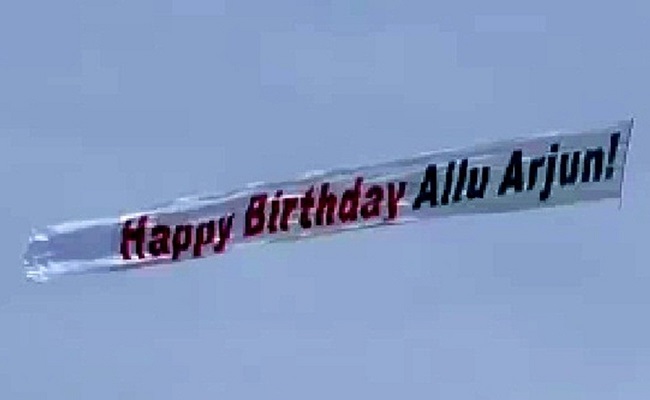 US production house goes airborne to wish Allu Arjun 'happy b'day'