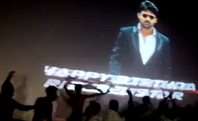 Fire in theatre as Prabhas fans burst firecrackers