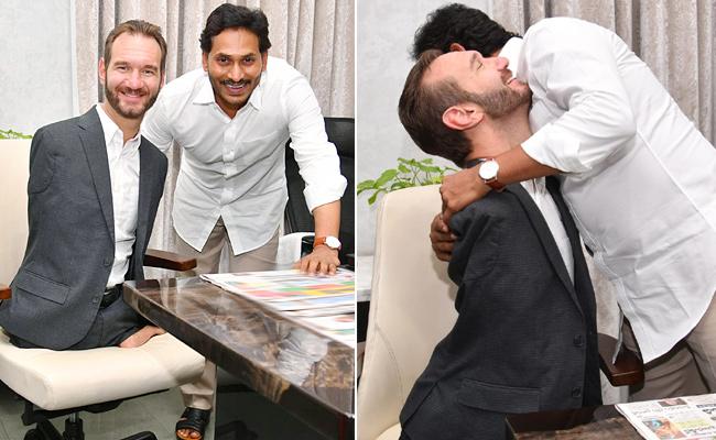 Motivational speaker Nick Vujicic calls on Jagan