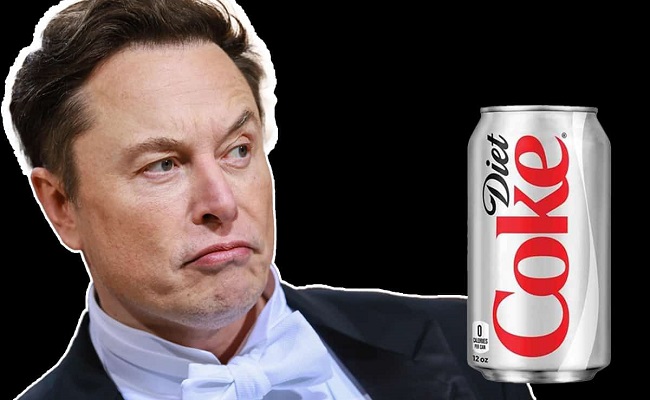 Musk doesn't care if drinking diet coke affects life
