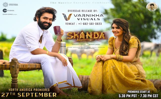 Varnikha Visuals brings SKANDA to Overseas