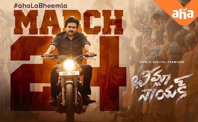 Aha to premiere Bheemla Nayak on March 24