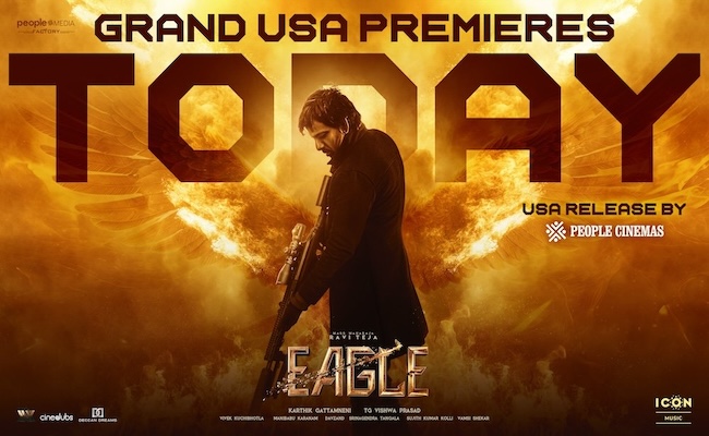 Ravi Teja's Eagle US Premieres Today