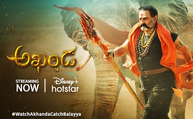 The Glorious 'Akhanda' streaming Now on Hotstar