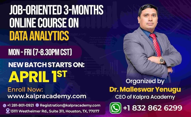 Register for Data Analytics Course