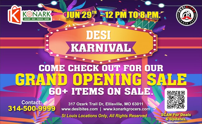 Konark Grocers & Desi Bites, St. Louis is NOW OPEN