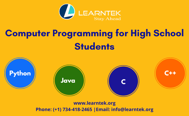 Python, Java Courses for High School Students