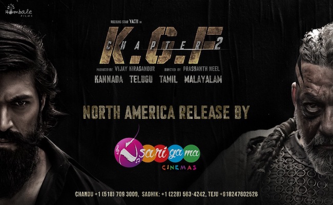 Sarigama Cinemas Bags KGF 2 North America Rights