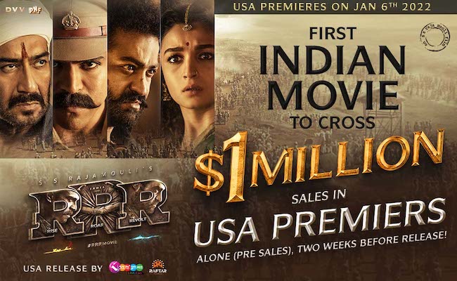 Unprecedented Demand For RRR US Premieres