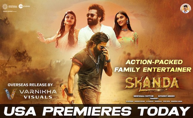 Boyapati-RAPO's Skanda USA Premieres Today