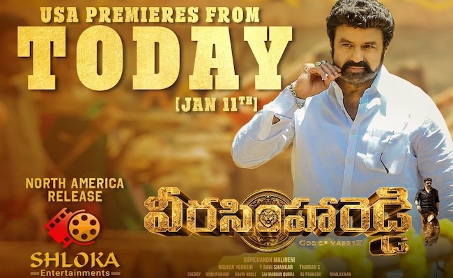 NBK's Veera Simha Reddy US Premieres Today