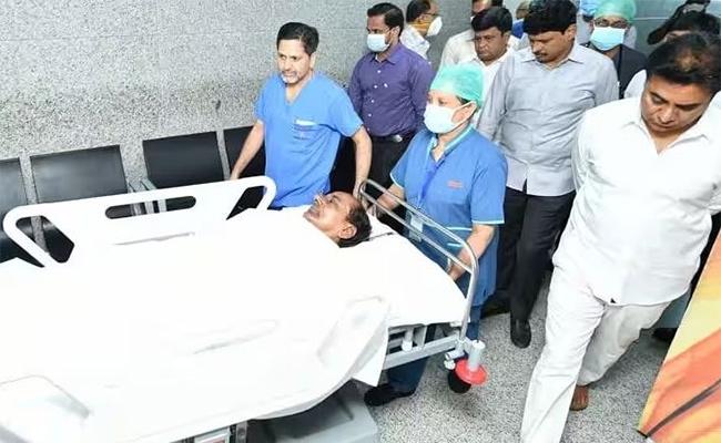 KCR admitted to hospital after minor injury