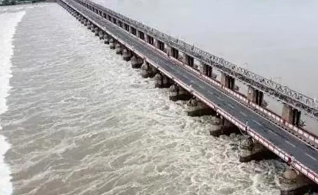 Krishna, Godavari Rising: First Alert at Prakasam Barrage