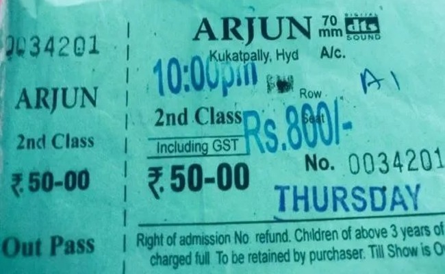 'OG' Talk: Rs 800 Stamp On Rs 50 Ticket