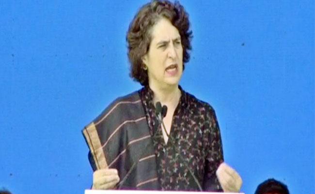 BRS, BJP, MIM doing 'Naatu Naatu': Priyanka Gandhi