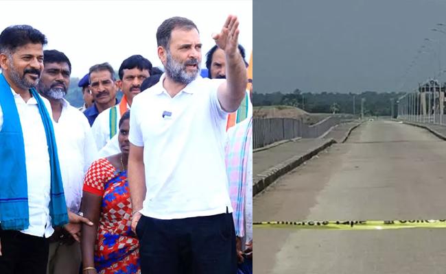 Rahul visits Kaleshwaram, blasts KCR