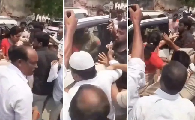 Cops manhandle Vidadala Rajini, arrest her PRO