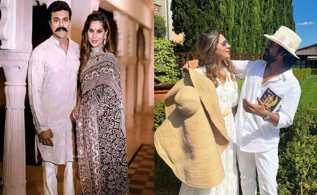 Charan, Upasana celebrating wedding anniversary in Florence