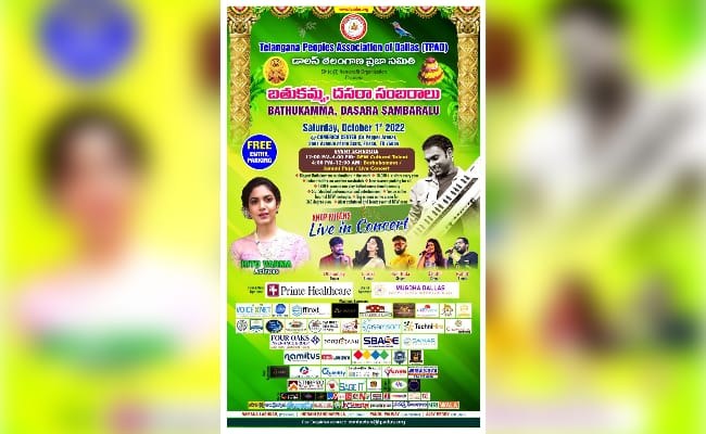 TPAD's 'Bathukamma & Dasara Sambaralu' in Dallas