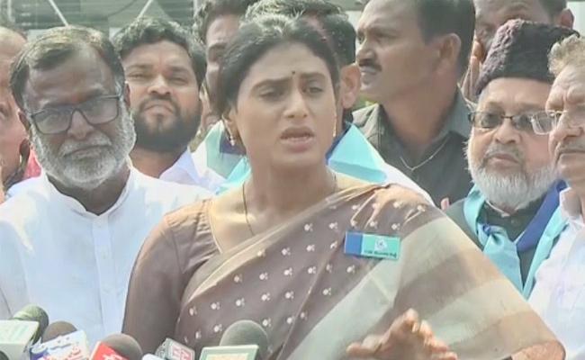 Sharmila compares TRS with Taliban
